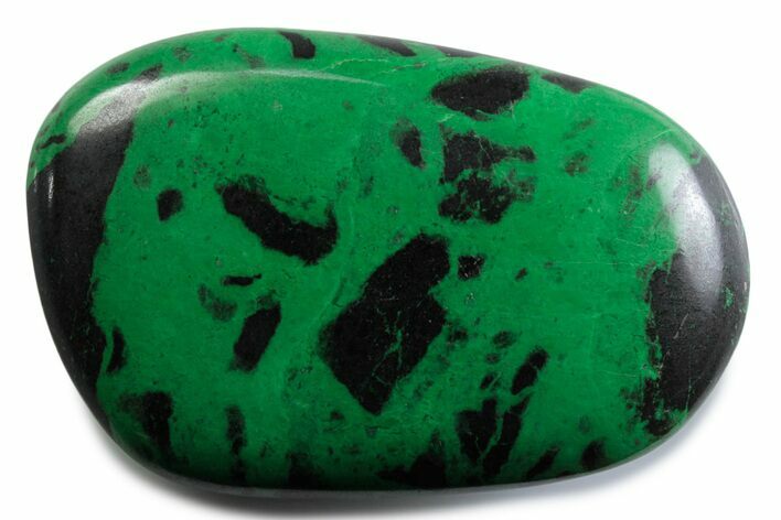 Polished Green Uvarovite Garnet Stone - Russia #380127